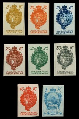 Liechtenstein 1920 Nr 17-24 postfrisch X6FBE4E