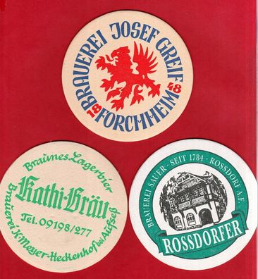 3x Bierdeckel aus dem Bier- Paradies Franken - ungebraucht (8)