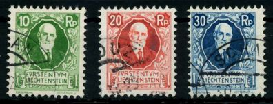 Liechtenstein 1925 Nr 72-74 gestempelt X6FE596