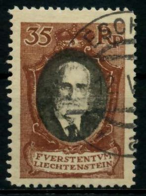 Liechtenstein 1921 Nr 56B gestempelt X7000D6