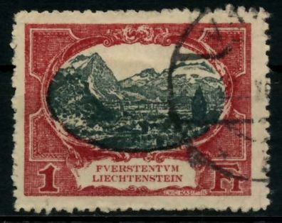 Liechtenstein 1921 Nr 60A gestempelt X70016E