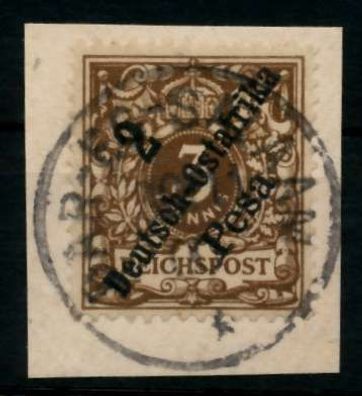Deutsch-ostafrika DOA Nr 6d zentrisch gestempelt Briefstück X705886