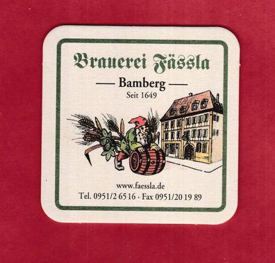 Brauerei Fässla Bamberg - ungebrauchter Bierdeckel