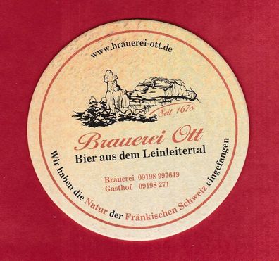Brauerei Ott Leinleitertal - ungebrauchter Bierdeckel