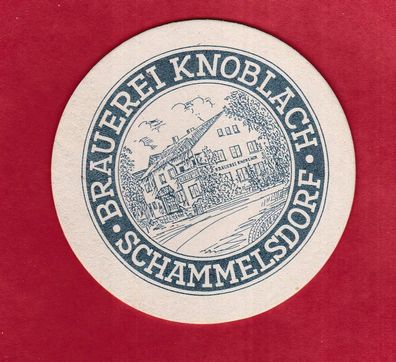 Brauerei Knoblach Schammelsdorf - ungebrauchter Bierdeckel