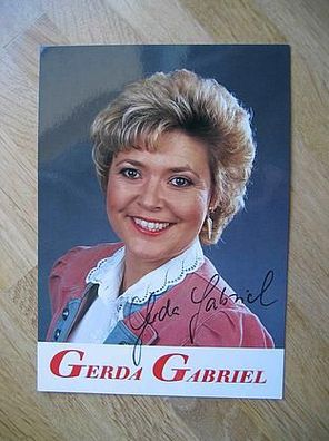 Schlagerstar Gerda Gabriel - handsigniertes Autogramm!!