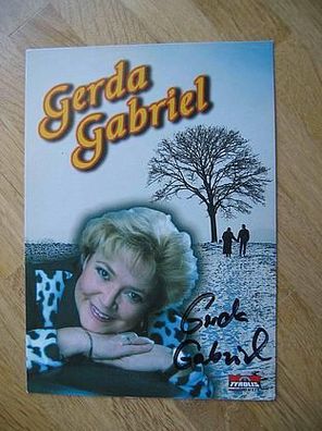 Schlagerstar Gerda Gabriel - handsigniertes Autogramm!!