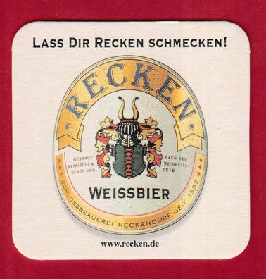 Schlossbrauerei Reckendorf - ungebrauchter Bierdeckel