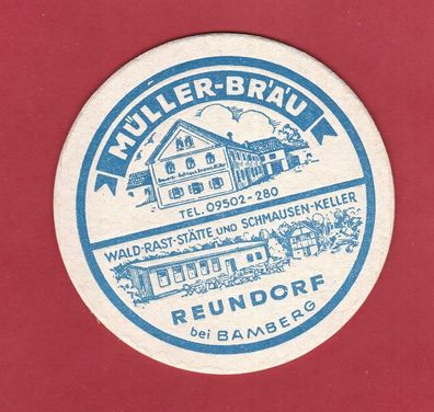 Brauerei Müller-Bräu Reundorf - ungebrauchter Bierdeckel