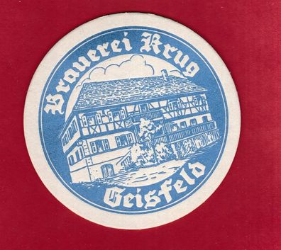 Brauerei Krug Geisfeld - ungebrauchter Bierdeckel