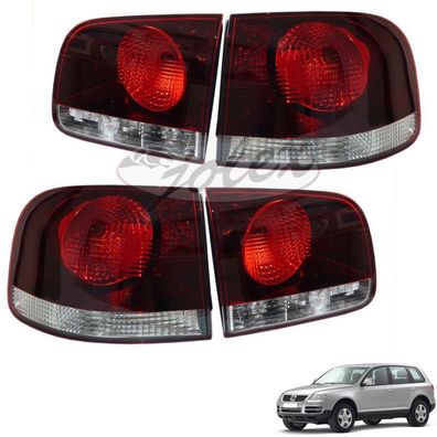 Rückleuchten rot-schwarz getönt R + L Set Satz Paar für VW Touareg Facelift auch R50