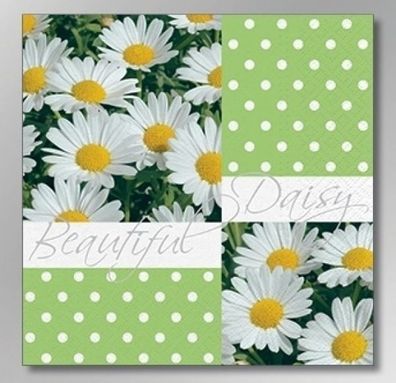 Servietten "Beautiful daisy" - 20 Stück