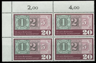 BRD 1965 Nr 482 postfrisch Viererblock ECKE-OLI S5F8E46