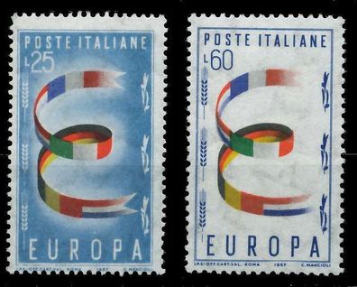 Italien 1957 Nr 992-993 postfrisch X809B7E