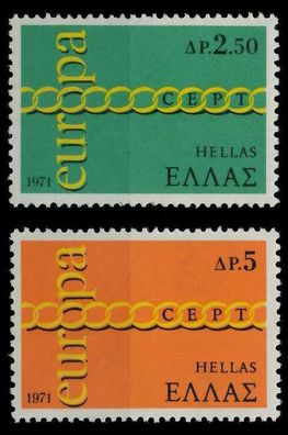 Griechenland 1971 Nr 1074-1075 postfrisch X809B8E