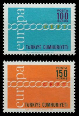 TÜRKEI 1971 Nr 2210-2211 postfrisch S019B86