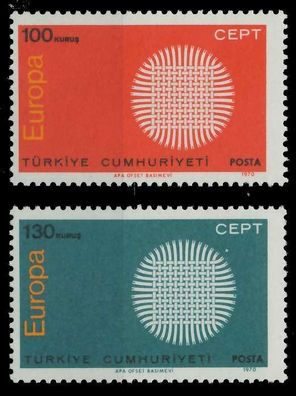 TÜRKEI 1970 Nr 2179-2180 postfrisch X809BCE