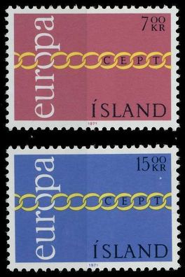 ISLAND 1971 Nr 451-452 postfrisch X809BEE
