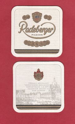 Brauerei Radeberger - Sachsen - ein ungebrauchter Bierdeckel