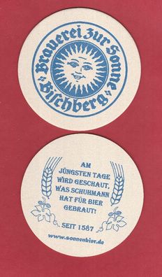 Brauerei Zur Sonne Bischberg - ein ungebrauchter Bierdeckel