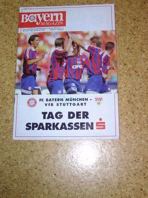 FC BAYERN München BAYERN Magazin 1995 ALT FCB VFB Stuttgart