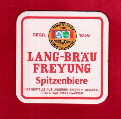 Brauerei - Lang-Bräu Freyung - ein ungebrauchter Bierdeckel