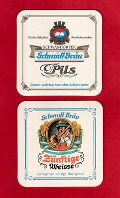 Brauerei - Schmidt-Bräu Schwandorf - ein ungebrauchter Bierdeckel