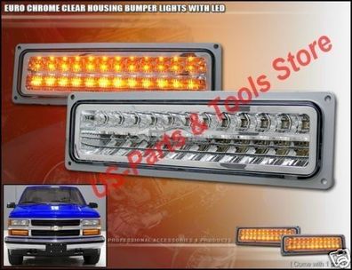 Chevrolet Silverado C/ K Tahoe Yukon LED Blinker Blinkleuchten chrom 88 - 99 98