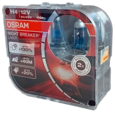 H4 OSRAM Night Breaker LASER + 130% 64193NBL-HCB