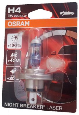 H4 OSRAM Night Breaker LASER + 130% 64193NBL-01B