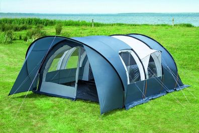 Dwt Campingzelt Gobi Plus Größe 5 mit abnehmbarem Sonnenvordach Zelte Tunnelzelte