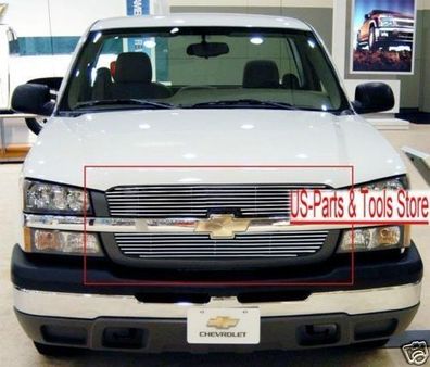 Chevrolet Avalanche Silverado Kühlergrill Insert poliert 03 - 06 2003 2006 2005