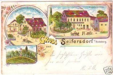 19846 Ak Lithographie Gruß aus Seifersdorf 1902
