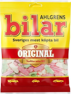 Ahlgrens BILAR original - schwedischen Fruchtgummi-Autos - 125g Tüte