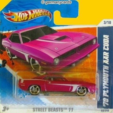 Spielzeugauto Hot Wheels 2011* Plymouth AAR Cuda 1970