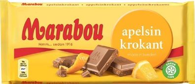 Marabou Apelsinkrokant - Apfelsinenkrokant Milchschokolade-original schwedisch 200g
