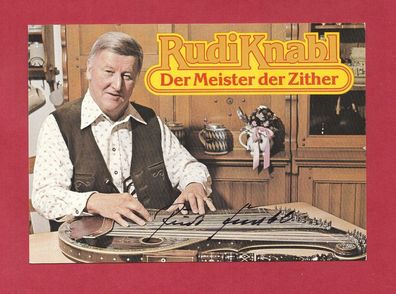 Rudi Knabl (bayerischer Zitherspieler - verstorben ) - persönlich signiert