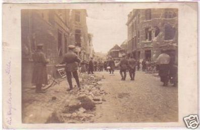 20838 Foto Ak Die Explosion in Lille 1916
