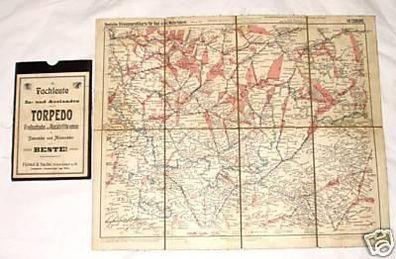 alte Radfahrer Karte 49 Coburg & Umgebung um 1910