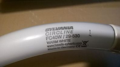 Sylvania g10q CircLine FC40W / 29-530 Warm White www. havells-sylvania. com T9 3cm