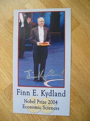 Nobelpreisträger Finn E. Kydland - hands. Autogramm!