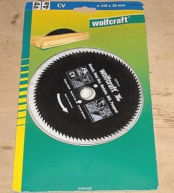 Kreissägeblatt 140 x 1,2 x 20 mm Wolfcraft 6259000