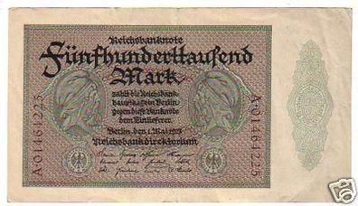 seltene Banknote 500000 Mark 1.5.1923 Rosenberg 87 b