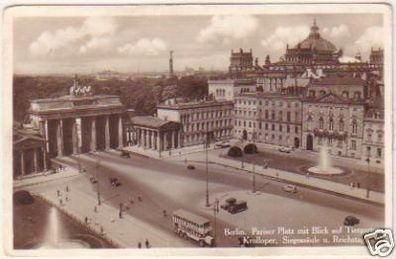 21554 Ak Berlin Pariser Platz und Reichstag 1937
