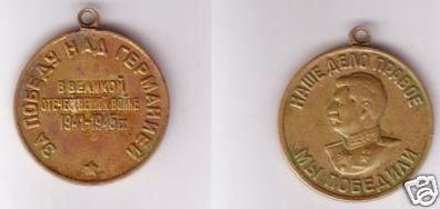 alte Medaille Russland UdSSR Sowjetunion Stalin 1941-45