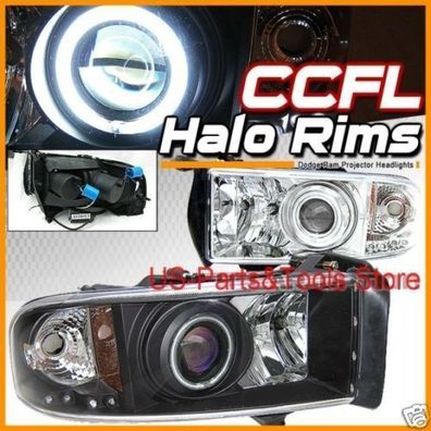 DODGE RAM 94 - 01 Projector Scheinwerfer Einteilig! chrom 1994 1999 2001 99