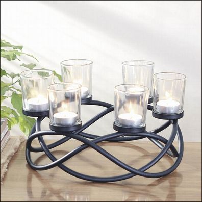 Teelichthalter 3er Set ink Kerzenhalter Kerzenständer Teelichtglas Teelichter
