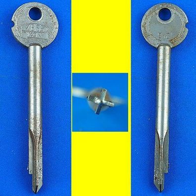 Zeiss Ikon S1C - Kreuzbart - Schlüssel - Rohling lang - 100 mm - ca. 70 Jahre alt