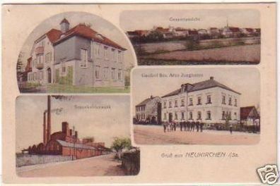 21843 Mehrbild Ak Gruß aus Neukirchen bei Borna 1913