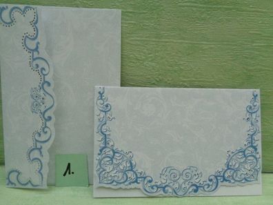 Grußkarten & Kouvert Briefpapier Rahwanji Golden Card Dreams My Card "blau-silber"